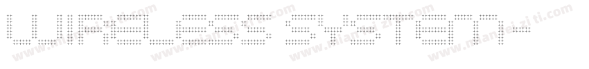 WIRELESS SYSTEM字体转换